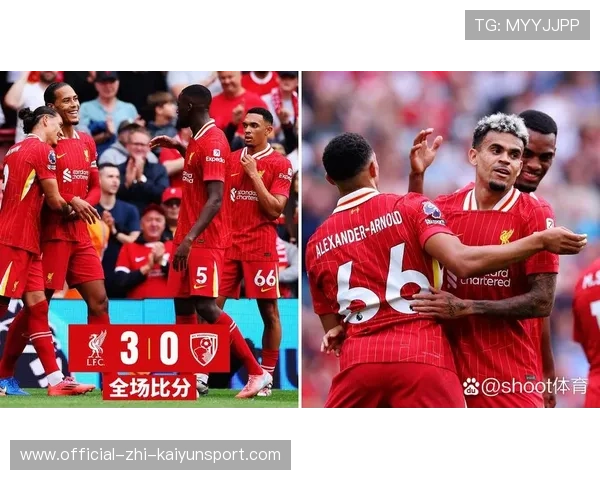 利物浦前场连击奏效，迪亚斯抽射贴柱入网